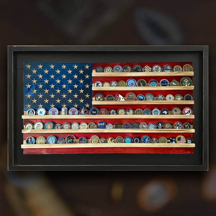 Challenge Coin Holder Flag
