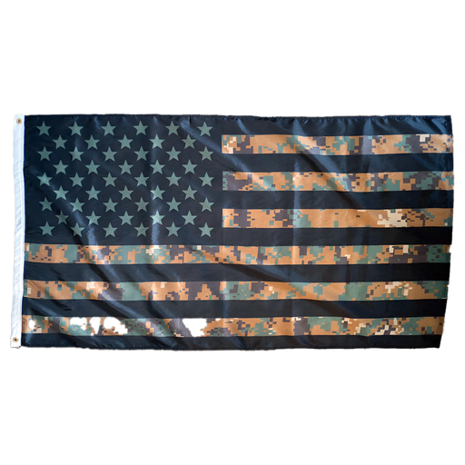 3X5 Nylon Marine Corps Combat Flag Front View